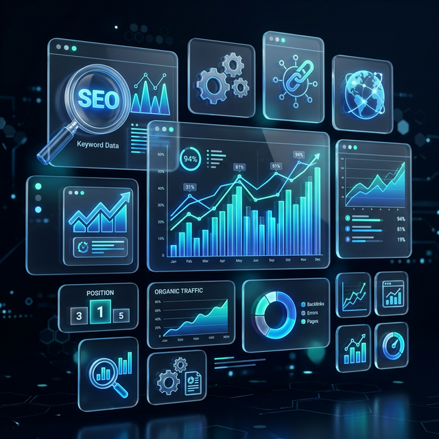 Tools software SEO profesional dan dashboard